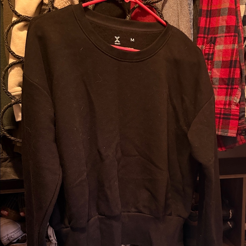 Xersion Classic Black Crew Neck Sweater